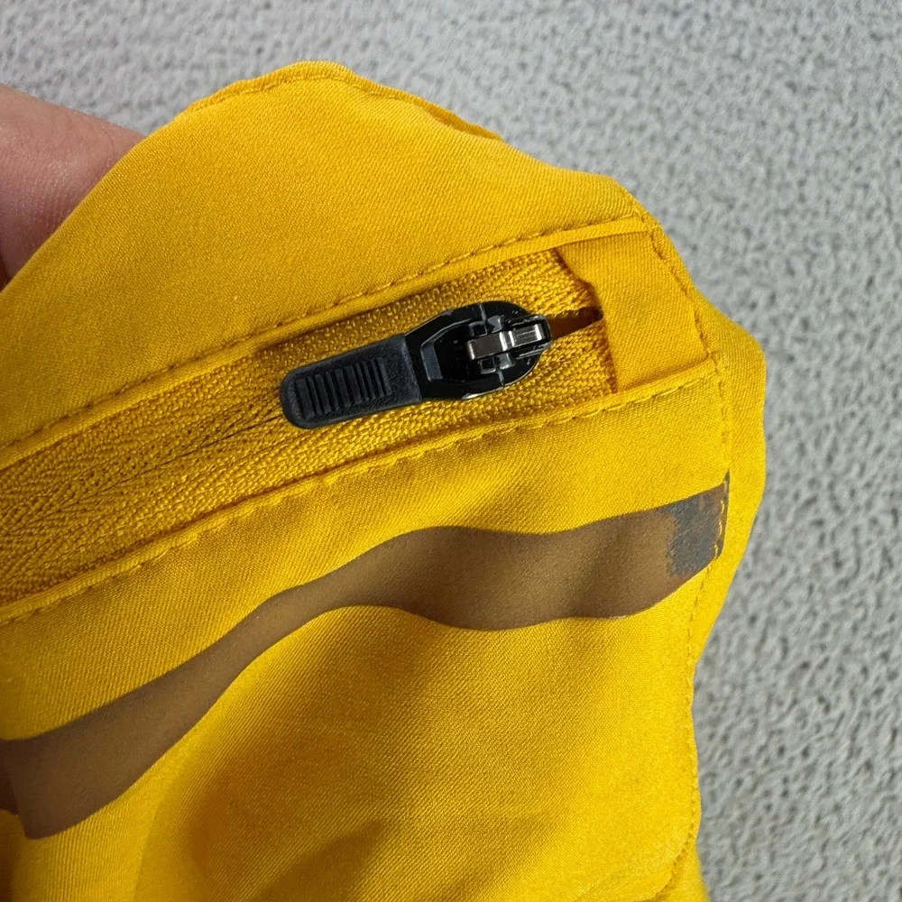 Legends Luka Shorts Mens Large Yellow Perforated Vents Athletic Running 5 Inseam